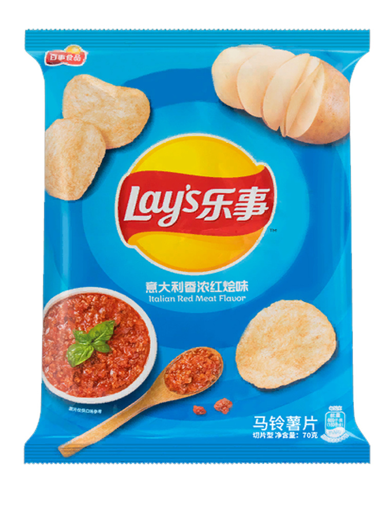 Картофельные Чипсы Lay's Со Вкусом Итальянского Мясного Соуса 70г Китай  #1