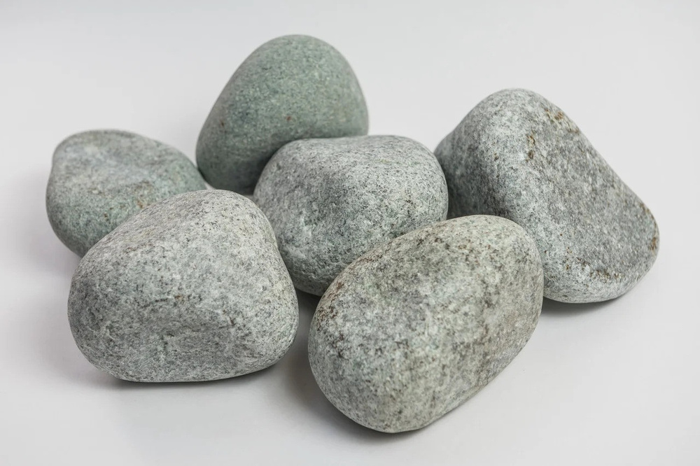 Камень Жадеит шлифованный, 10 кг, для бани и сауны, идеально гладкий, прочный, устойчивый к перепадам #1