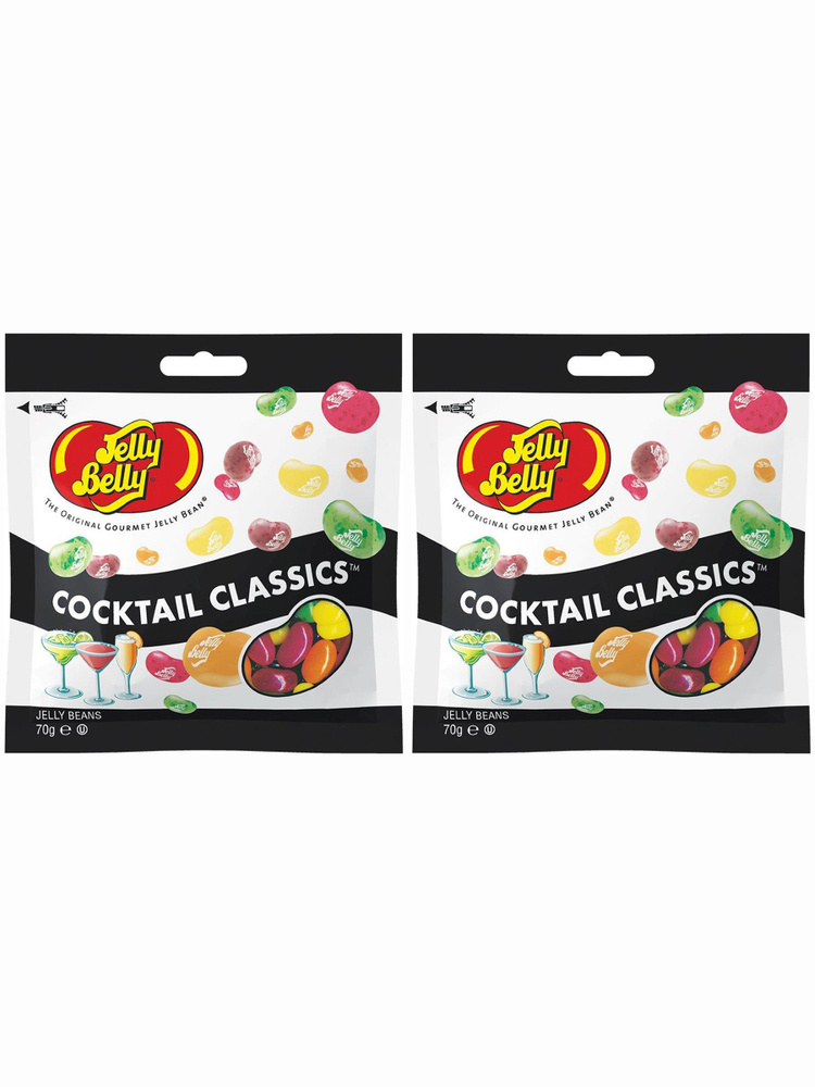 Драже жевательное Jelly Belly Классические коктейли 70г пакет 2 штуки  #1