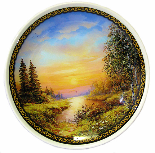 Декоративная тарелка "Пейзажи", 20 см #1
