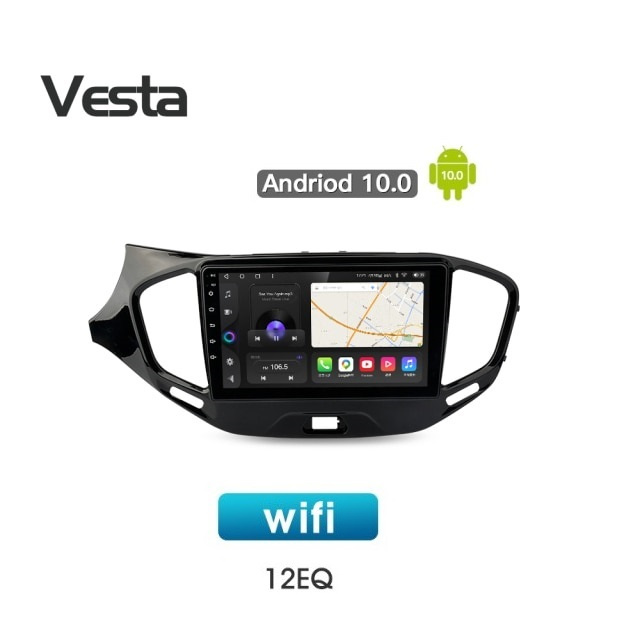 Автомагнитола LADA Vesta, Cross Sport Лада Веста Android 10 WI-FI Блютус Радио Видео Громкая связь USB #1