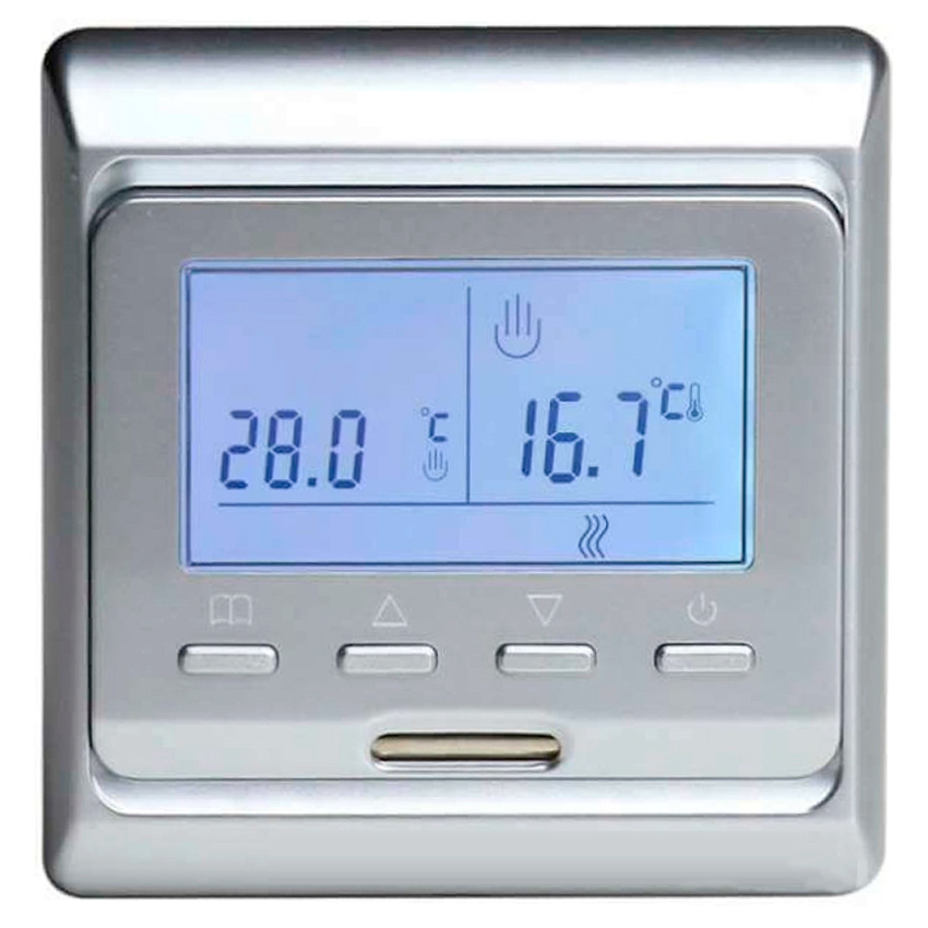RTC Терморегулятор/термостат до 3500Вт Для теплого пола, серебристый  #1