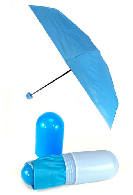 Зонт-капсула, мини-зонт 17 см (голубой) #1