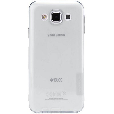 Силиконовый чехол Nillkin Nature TPU Case Grey для Samsung Galaxy E5 #1