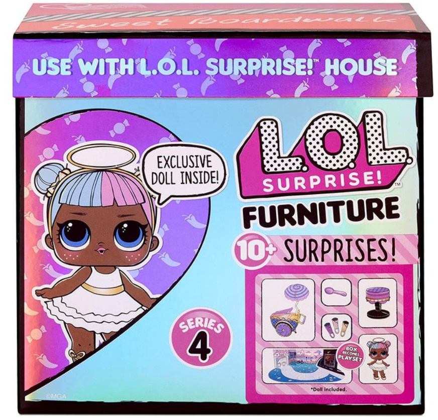 (кондитерская тележка) Игровой набор L.O.L. Surprise Furniture Series 4 Sweet Boardwalk with Sugar Doll, #1