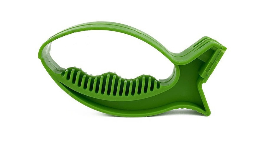Точилка универсальная для ножей и ножниц, пластиковая в форме рыбы (зеленый)  #1