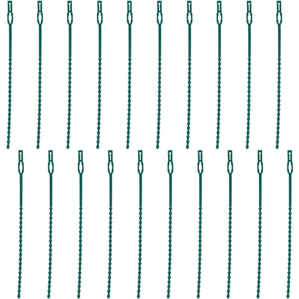 Хомуты для растений, 22 см, 100 шт., пластик #1