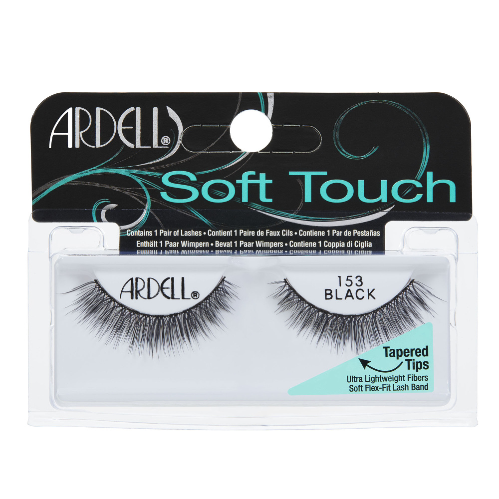 Накладные ресницы эффект лифтинг, распахнутых глаз Ardell Prof Soft Touch 153  #1