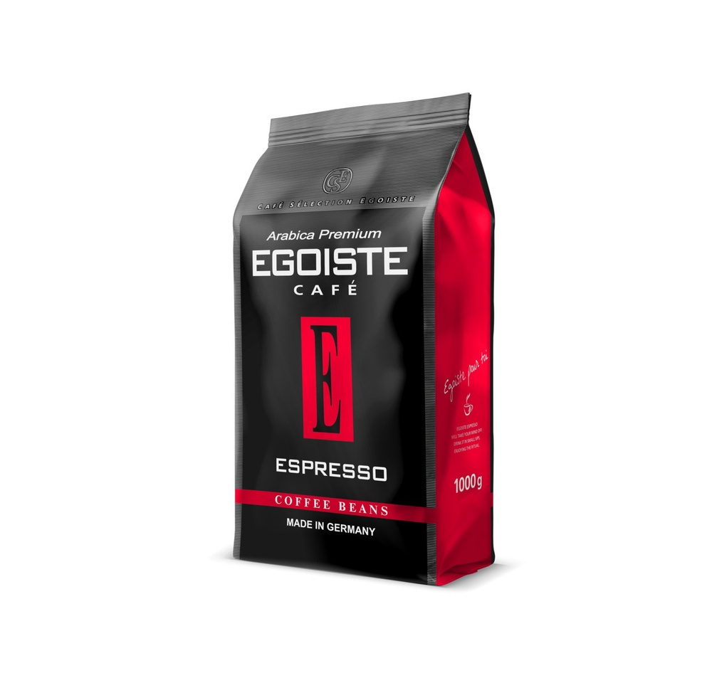 Кофе EGOISTE Espresso в зернах 1000г полим. уп. #1