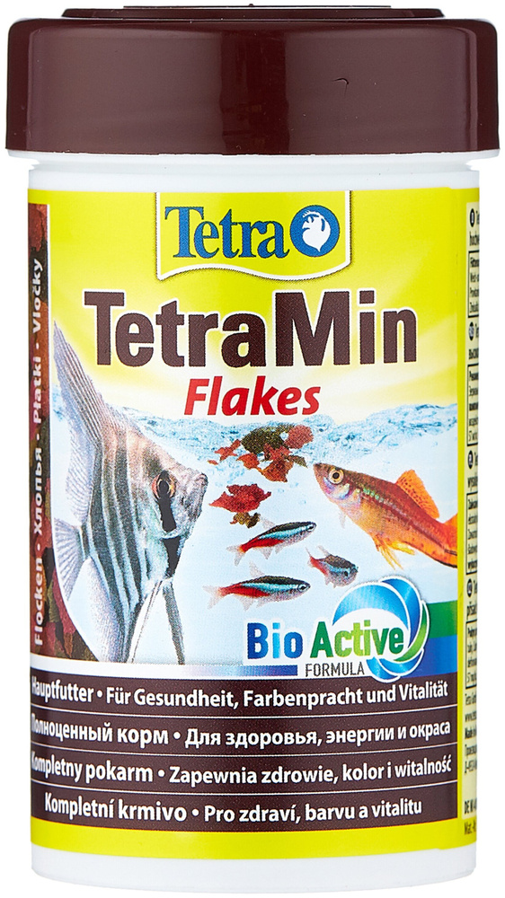 TetraMin Flakes 100мл/20г Полноценный корм в виде хлопьев Поддерживает здоровый рост и жизненные силы #1