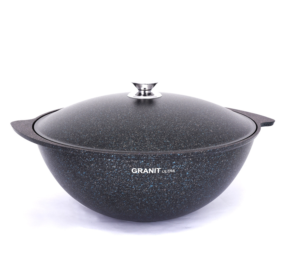 Казан для плова 6л АП линия "Granit ultra" (blue) кгг65а KUKMARA #1