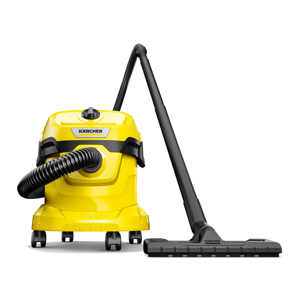 Строительный пылесос Karcher WD 2 Plus V-12/6/18/C 1000Вт (уборка: сухая/влажная) желтый  #1