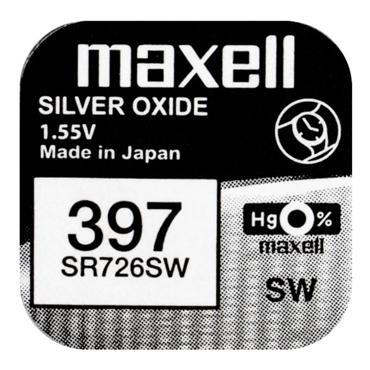 Батарейка Maxell SR 397 (726 SW) AG2, 1шт #1