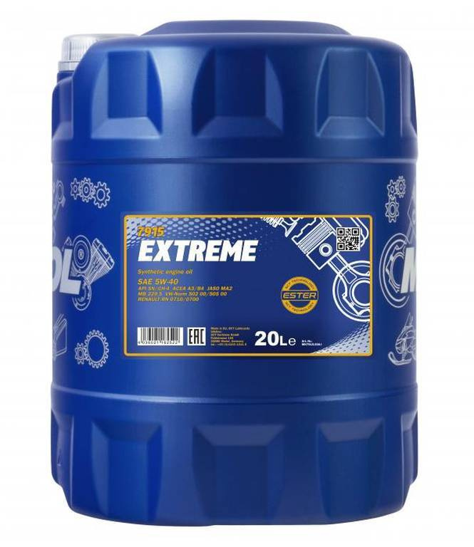 MANNOL Extreme 5W-40 Масло моторное, Синтетическое, 20 л #1