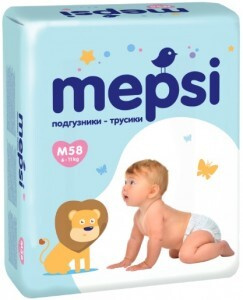 Mepsi Трусики -Подгузники М, 58шт, 6-11кг / Подгузники трусики 3 / мепси трусики 3  #1