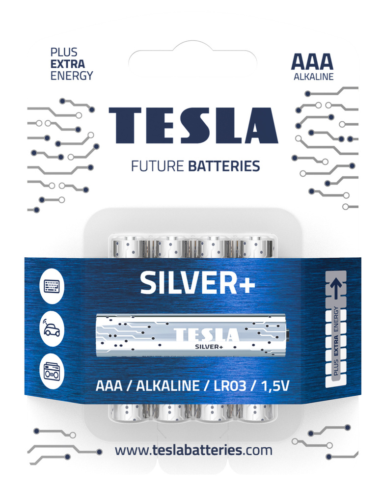 TESLA BATTERIES Батарейка AAA, Щелочной тип, 1,5 В, 4 шт #1