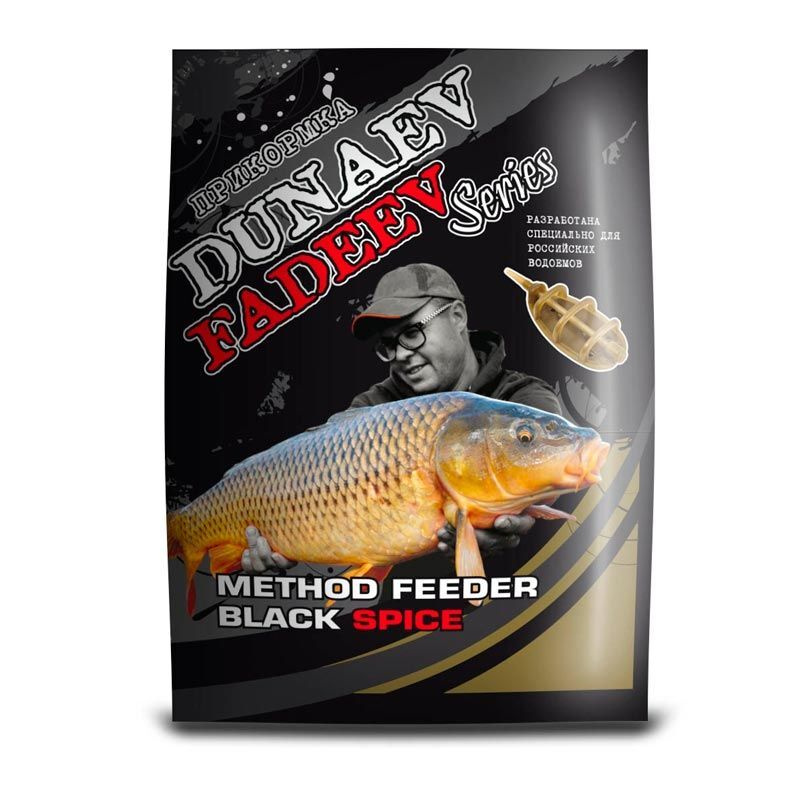 Прикормка Dunaev-Fadeev METHOD FEEDER Black Spice 1кг #1