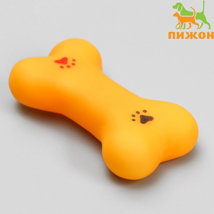 Игрушка пищащая малая "Косточка с лапками" для собак, 8,5 см (1уп - 1шт)  #1