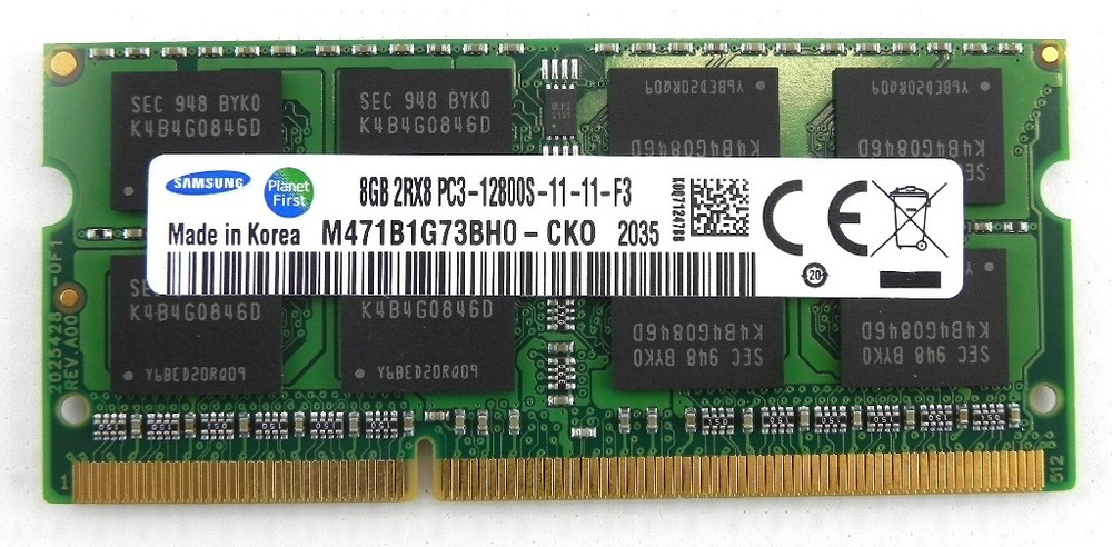 Samsung Оперативная память DDR3 8GB SO-DIMM 1600 Mhz PC-12800 1x8 ГБ (для ноутбука)  #1