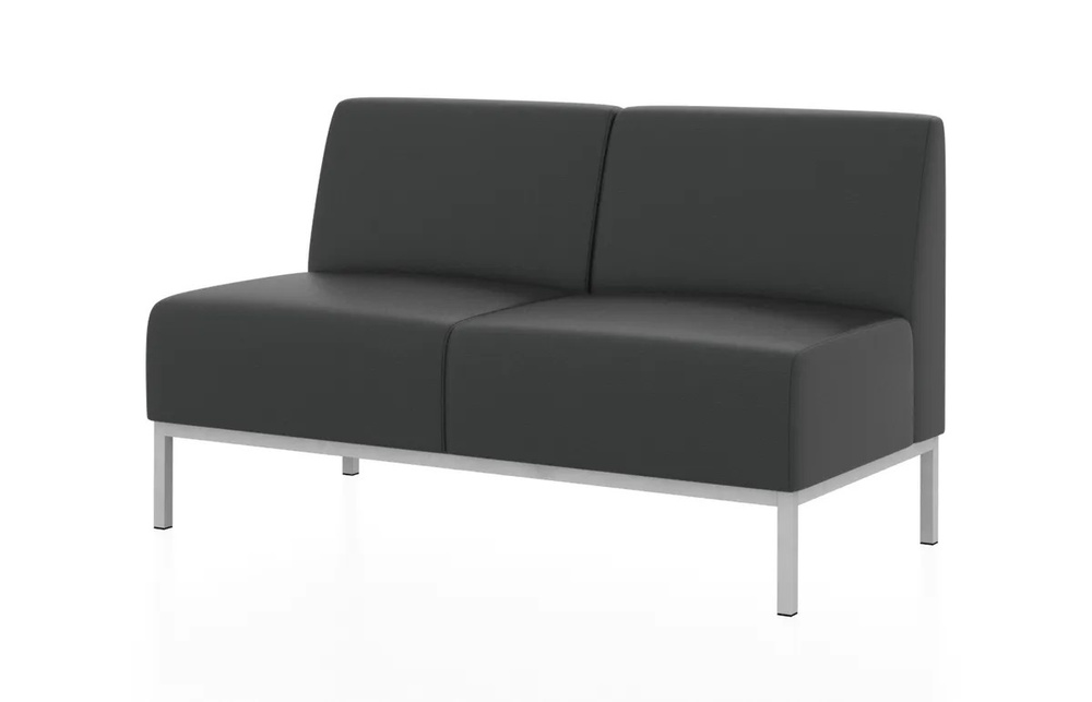 ТМ ДЭФО Секция модульного дивана, механизм Нераскладной, 120х62х77 см,черный  #1