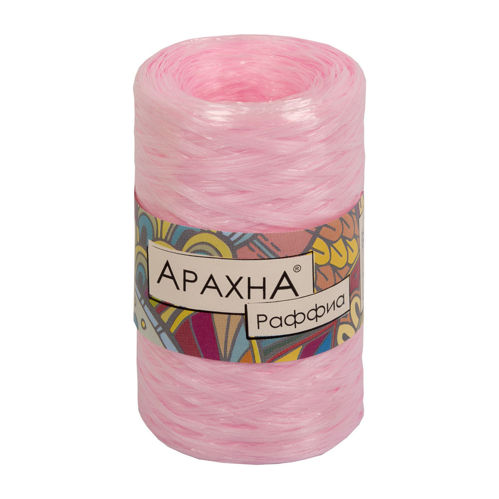 Пряжа Arachna "Raffia" 100% полипропилен 5 шт. х 50 г 10 г 200 м 12 м №12 св.розовый  #1