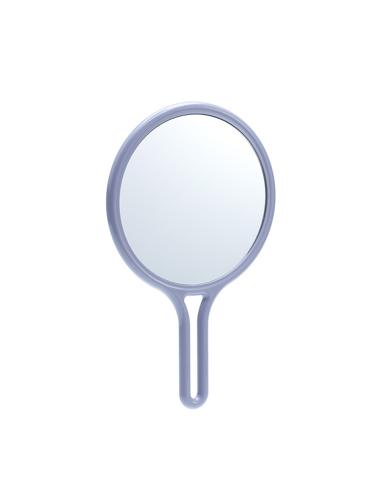 Зеркало, с ручкой, пластик, серое, 26 x 16 x 1 см, DEWAL, MR-61silver #1