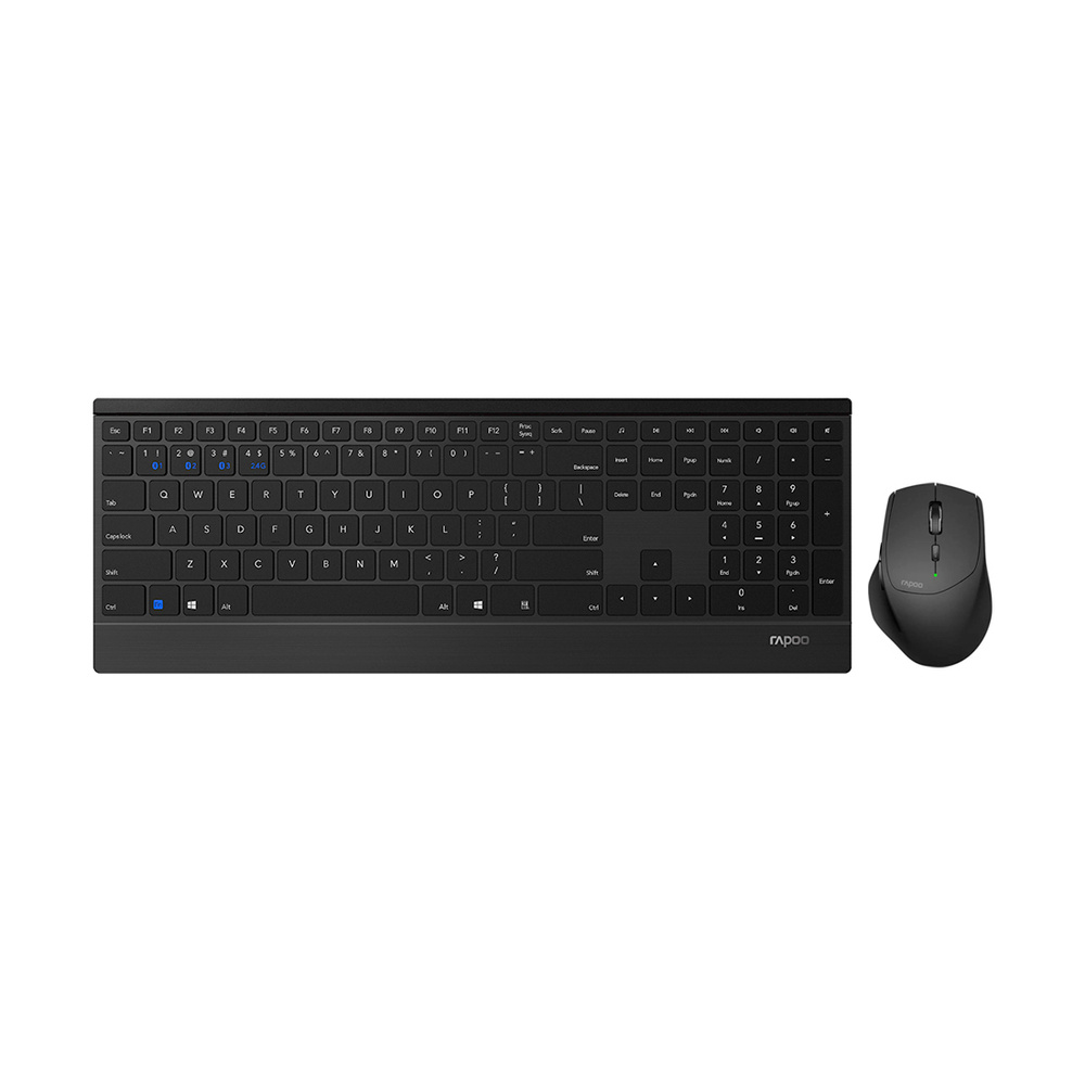 RAPOO Комплект мышь + клавиатура 9500M, черный #1