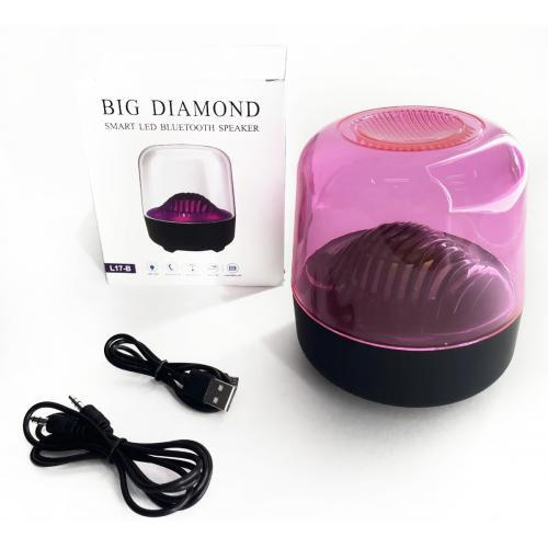 Беспроводная Bluetooth колонка Big Diamond L17-B, розовая #1