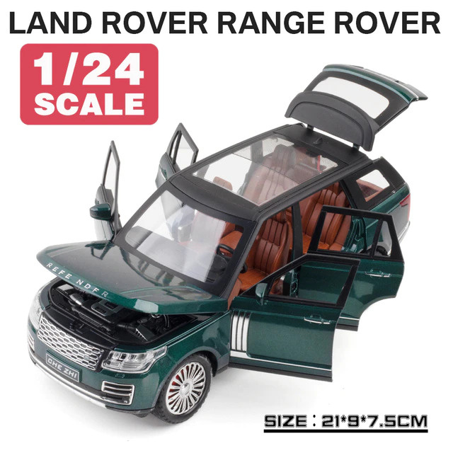 Range Rover Land Rover Ленд Ровер (1:24) 22 см металлическая инерционная машинка с открывающимися дверьми, #1