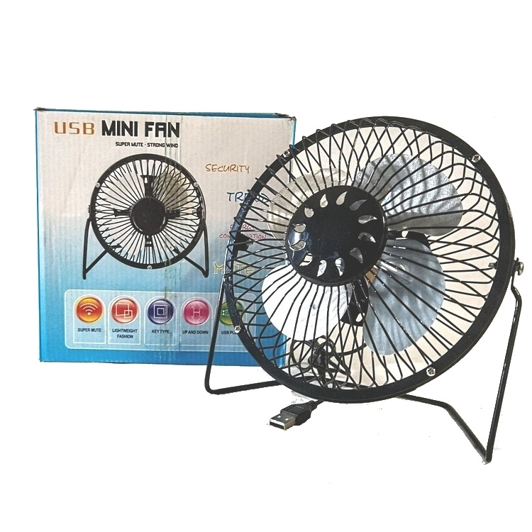 Настольный вентилятор OEM Mini Fan-14, металлический USB вентилятор, диаметр лопастей 14 см  #1