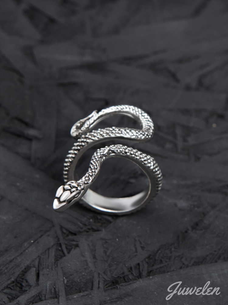 Кольцо-змея, безразмерное, женская бижутерия - купить с доставкой повыгодным ценам в интернет-магазине OZON (629033731)