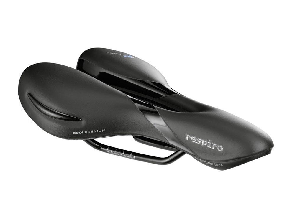 Седло для велосипеда Selle Royal Respiro Athletic Unisex гелевое + эластомер Premium (5130HRT)  #1