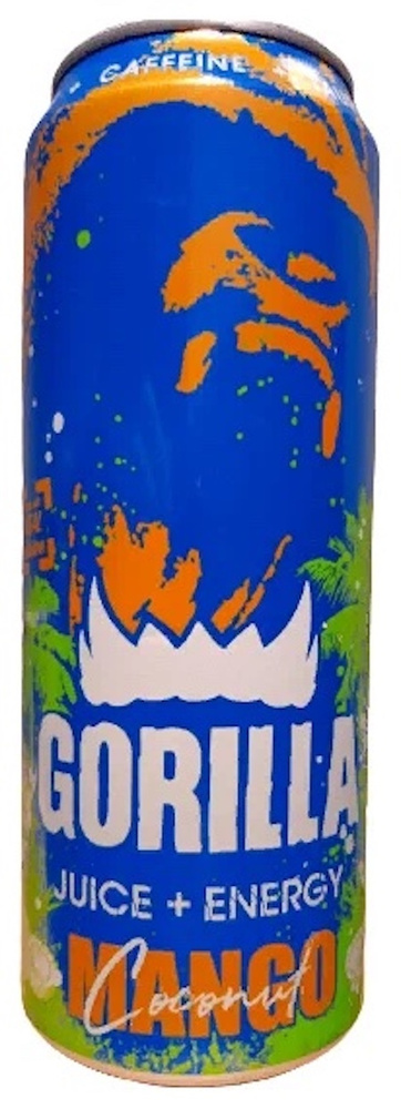 Напиток энергетический Gorilla (Горилла) Манго-Кокос 0,45 л х 12 шт, газированный, ж/б  #1