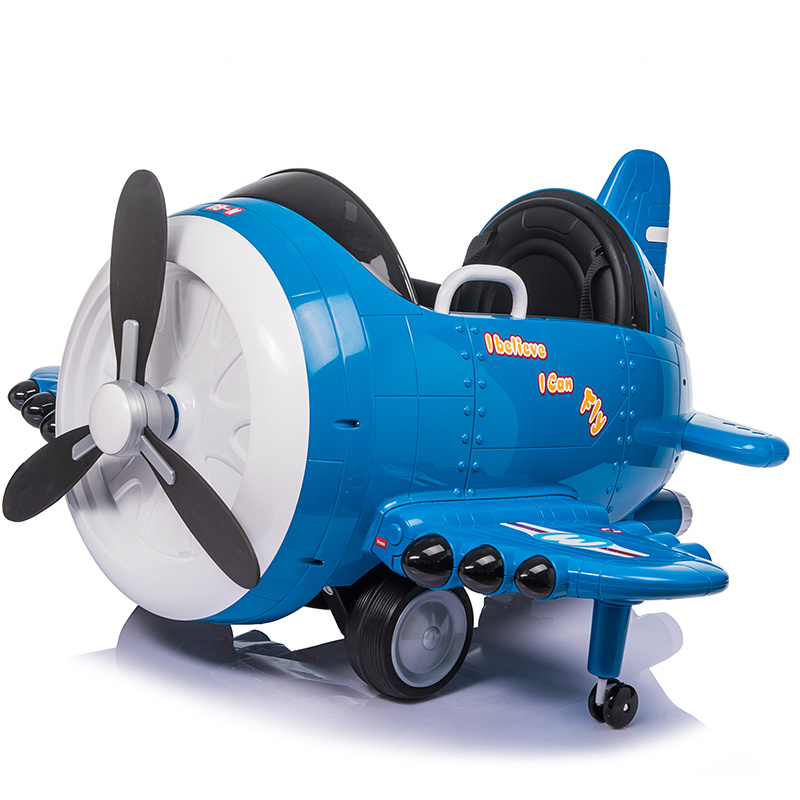 Детский электромобиль - самолет 12V - JJ20201-BLUE #1