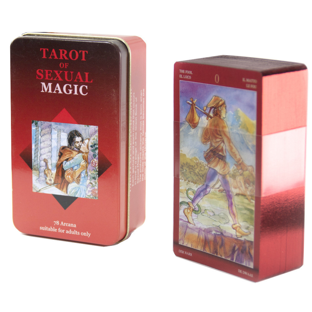 Карты Таро Магия Наслаждений в жестяной коробке / Tarot of Sexual Magic 10.3*6см  #1