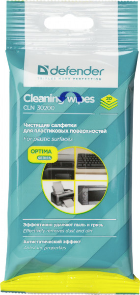 Салфетки для поверхностей Defender CLN 30200 Optima (20 шт) #1