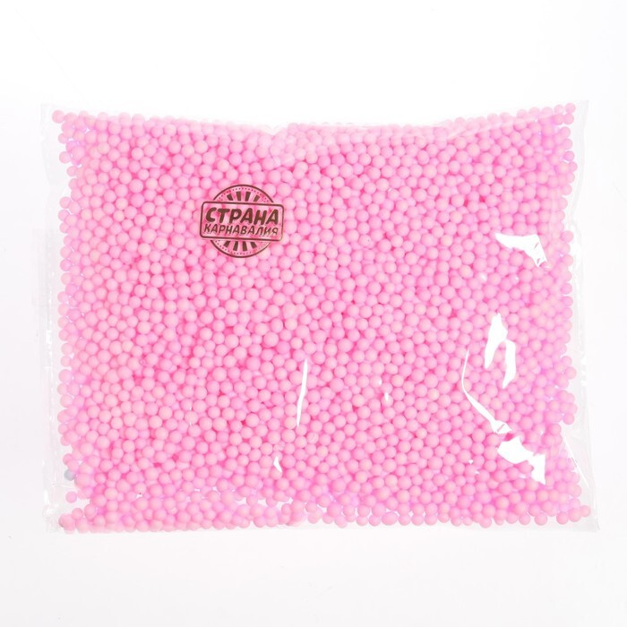 Наполнитель для воздушного шара Пенопласт 0,3 см, розовый 20г  #1