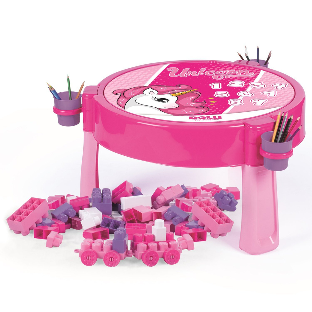 Стол-конструктор Dolu для девочек арт. 2572 розовый #1
