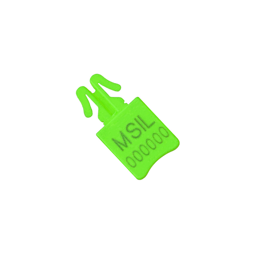 Пломба пластиковая номерная М-СИЛ светло-зеленый 250 шт. #1