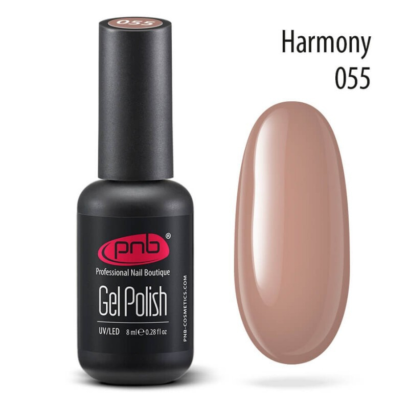 PNB Gel Polish гель-лак для покрытия маникюра ногтей глянцевый UV/LED 055 harmony 8 мл  #1