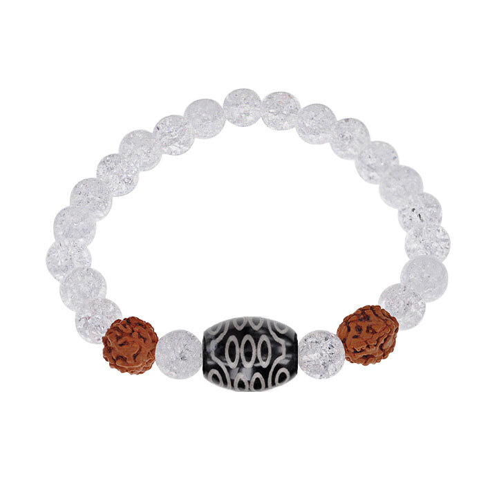 Буддийский браслет с Тибетской бусиной Дзи 21 глаз, натуральной ...