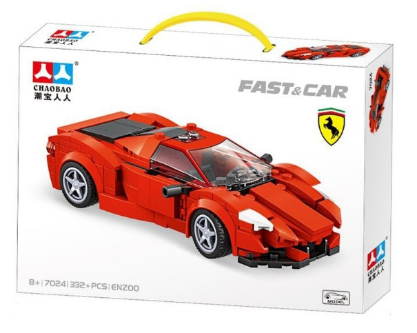 Конструктор Chaobao Fast & Car Ferrari / Гоночная спортивная машина Феррари совместим с конструкторами #1