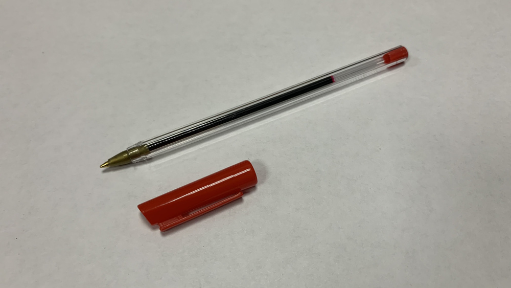  Ручка Шариковая, толщина линии: 1 мм, цвет: Красный, 1 шт. #1