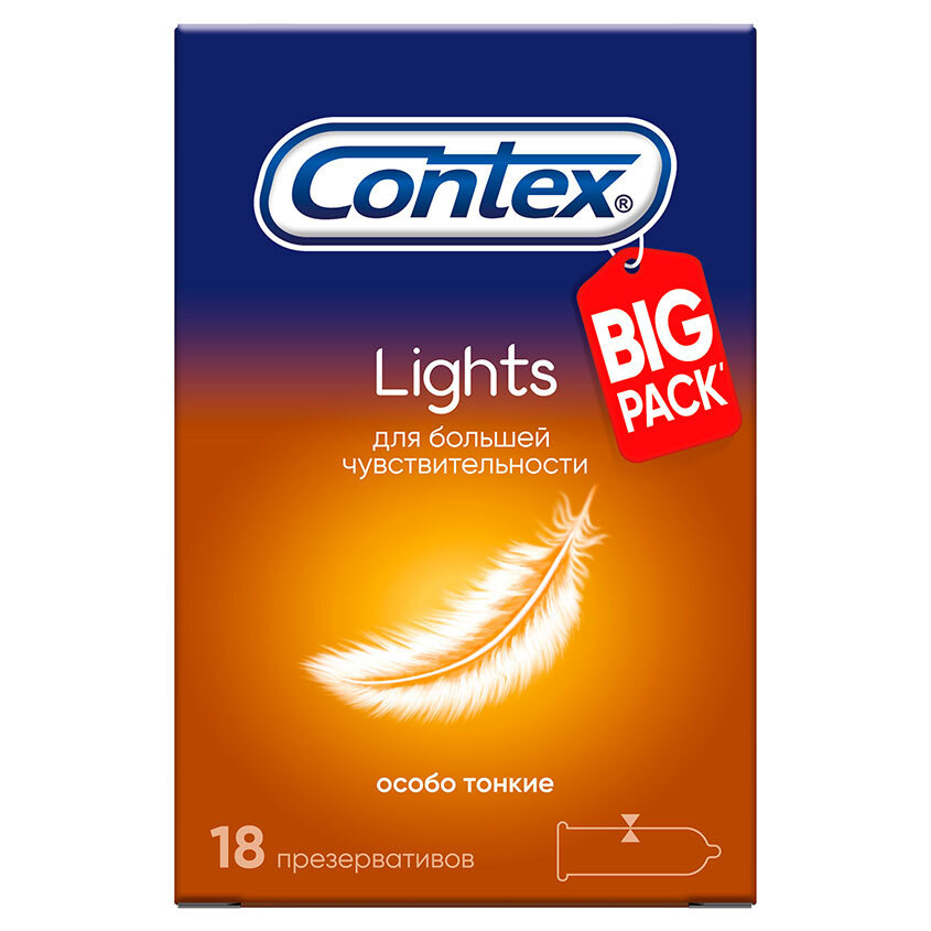 CONTEX Презервативы  Lights (особо тонкие) 18 шт #1