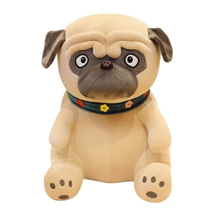 Мягкая игрушка "Собака Мопс", 32 см #1