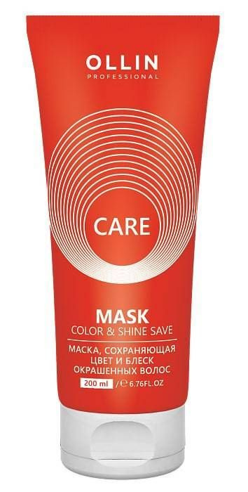 Ollin Care Маска, сохраняющая цвет и блеск окрашенных волос Color&Shine Save Mask 200мл  #1