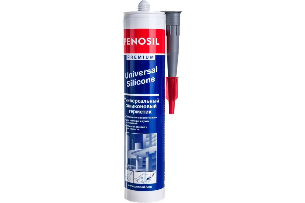 Герметик Penosil U, силиконовый универсальный, серый, 280 ml Н4178  #1