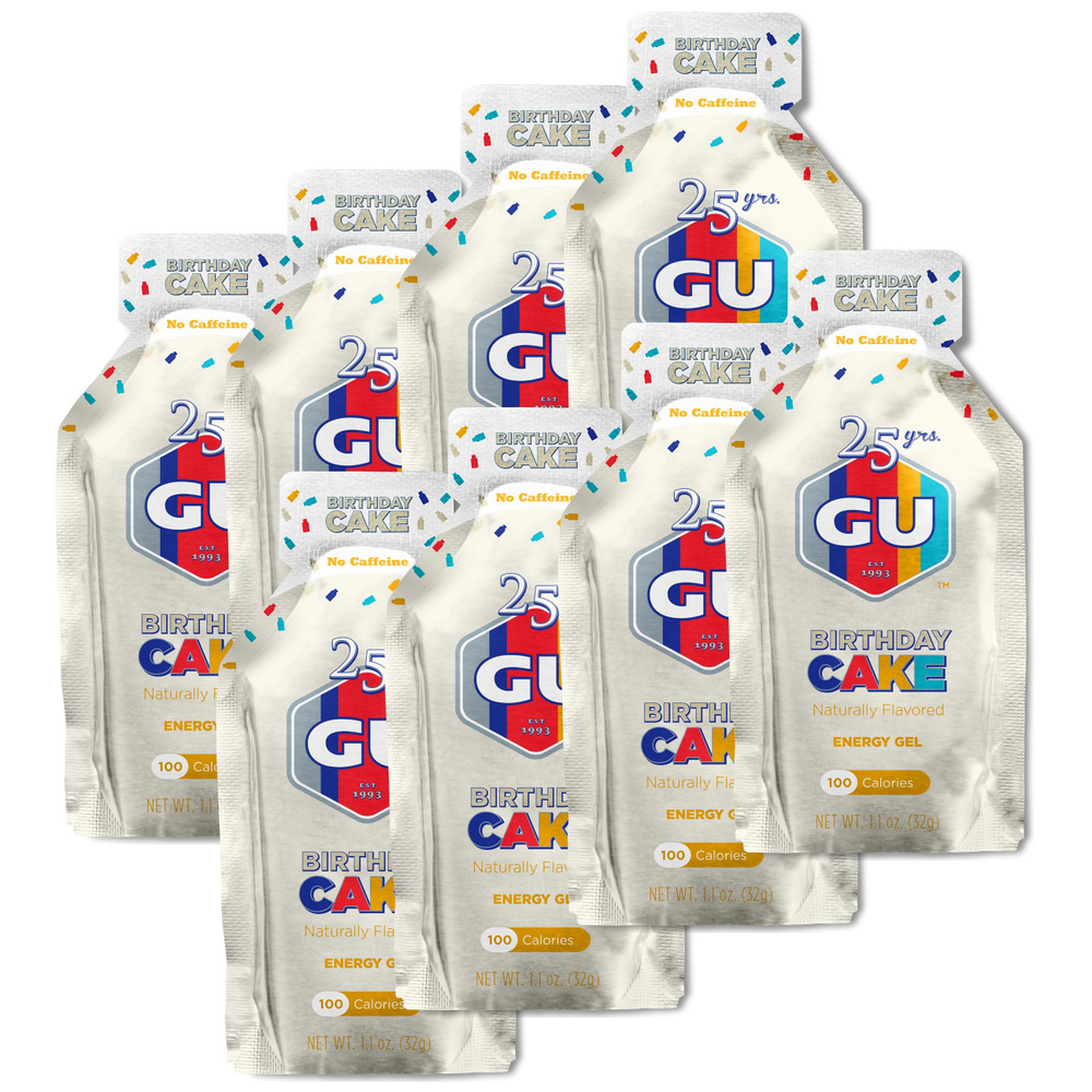 Энергетический гель GU ENERGY GU ORIGINAL ENERGY GEL no caffeine 8 стика x 32 г, Праздничный торт Энергетический #1