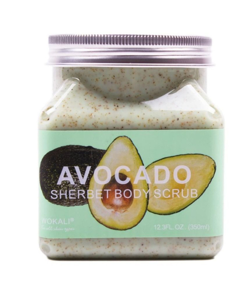 Wokali Скраб для тела Авокадо Avocado Sherbet Body Scrub 350мл #1