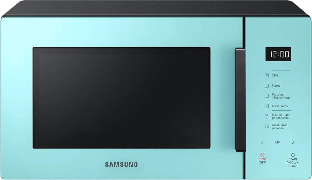Микроволновая печь (СВЧ) Samsung MG23T5018AN/BW мятный/черный #1